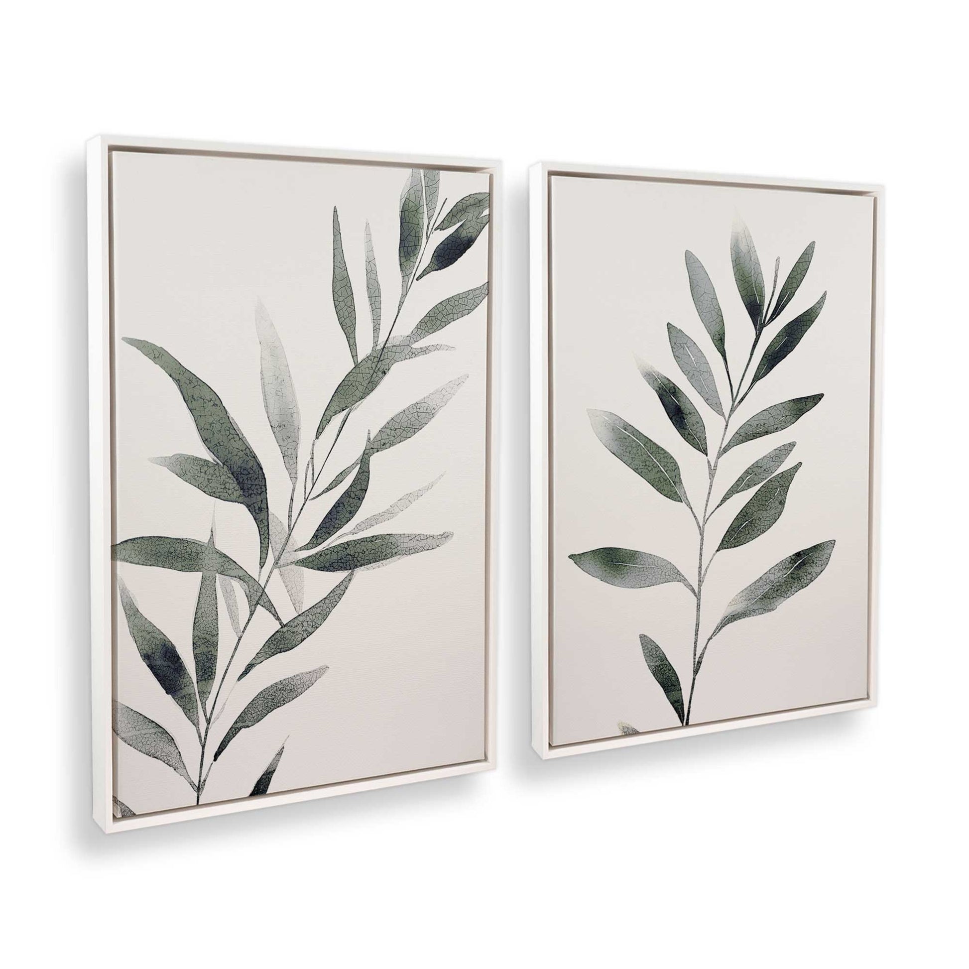 [Color:Opaque White], Picture of art in a White frame at an angle