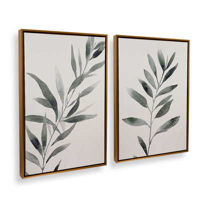[Color:Polished Gold], Picture of art in a Polished Gold frame at an angle