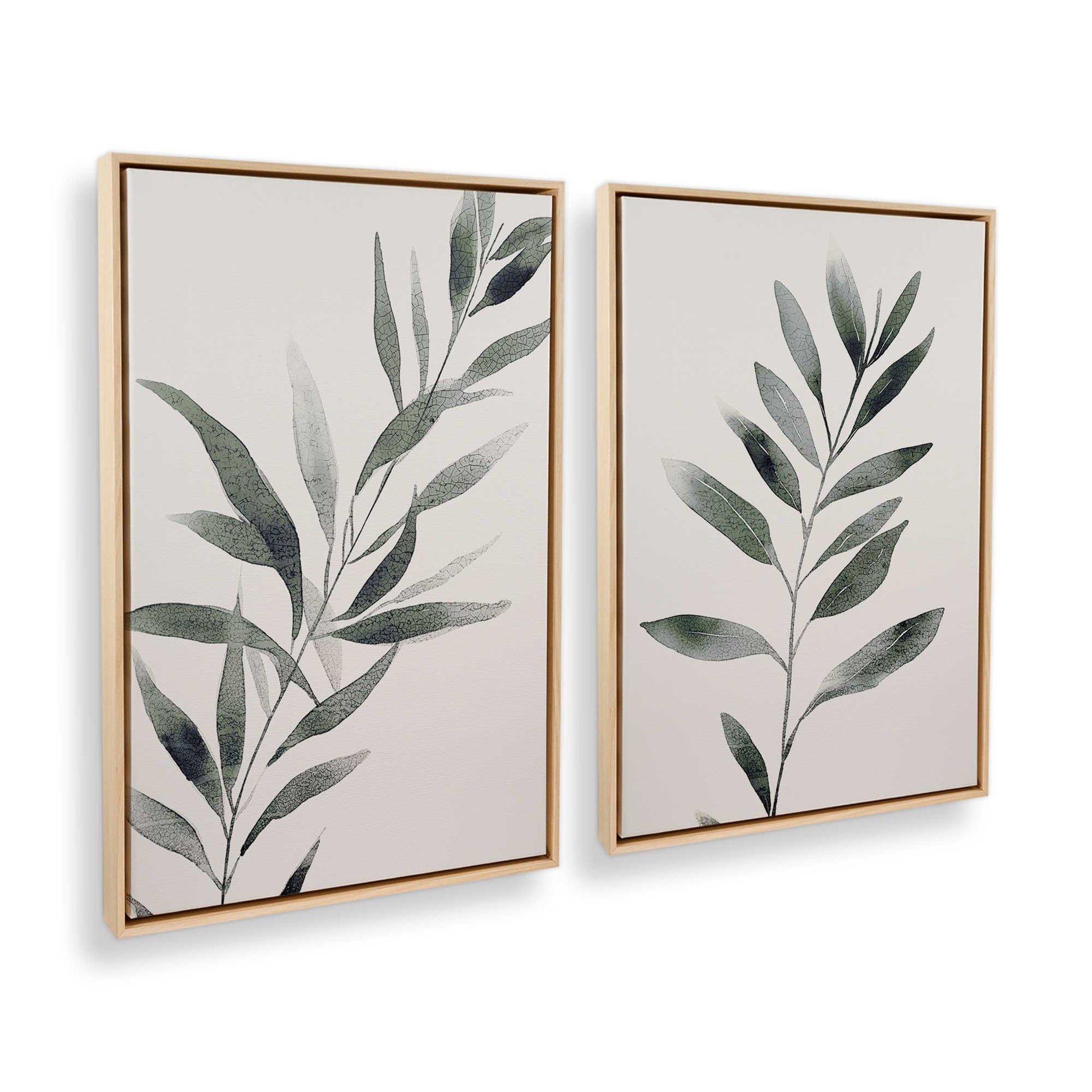 [Color:American Maple], Picture of art in a American Maple frame at an angle