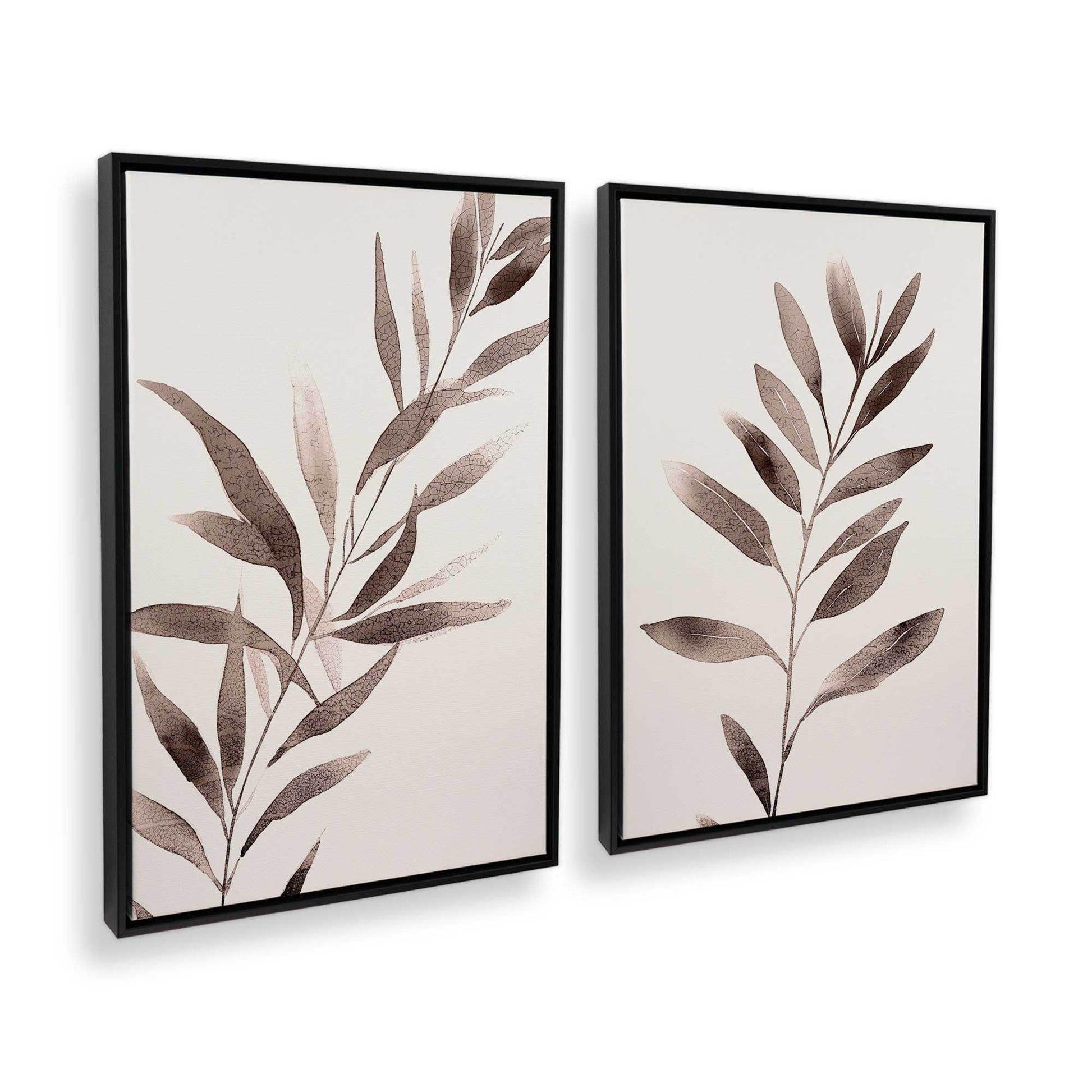 [Color:Satin Black], Picture of art in a Satin Black frame at an angle