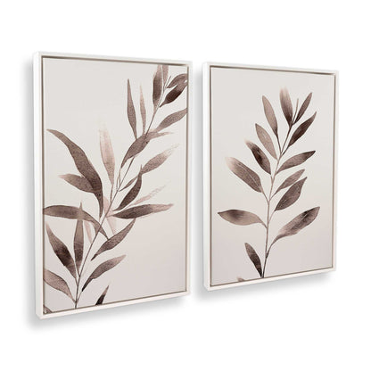 [Color:Opaque White], Picture of art in a White frame at an angle
