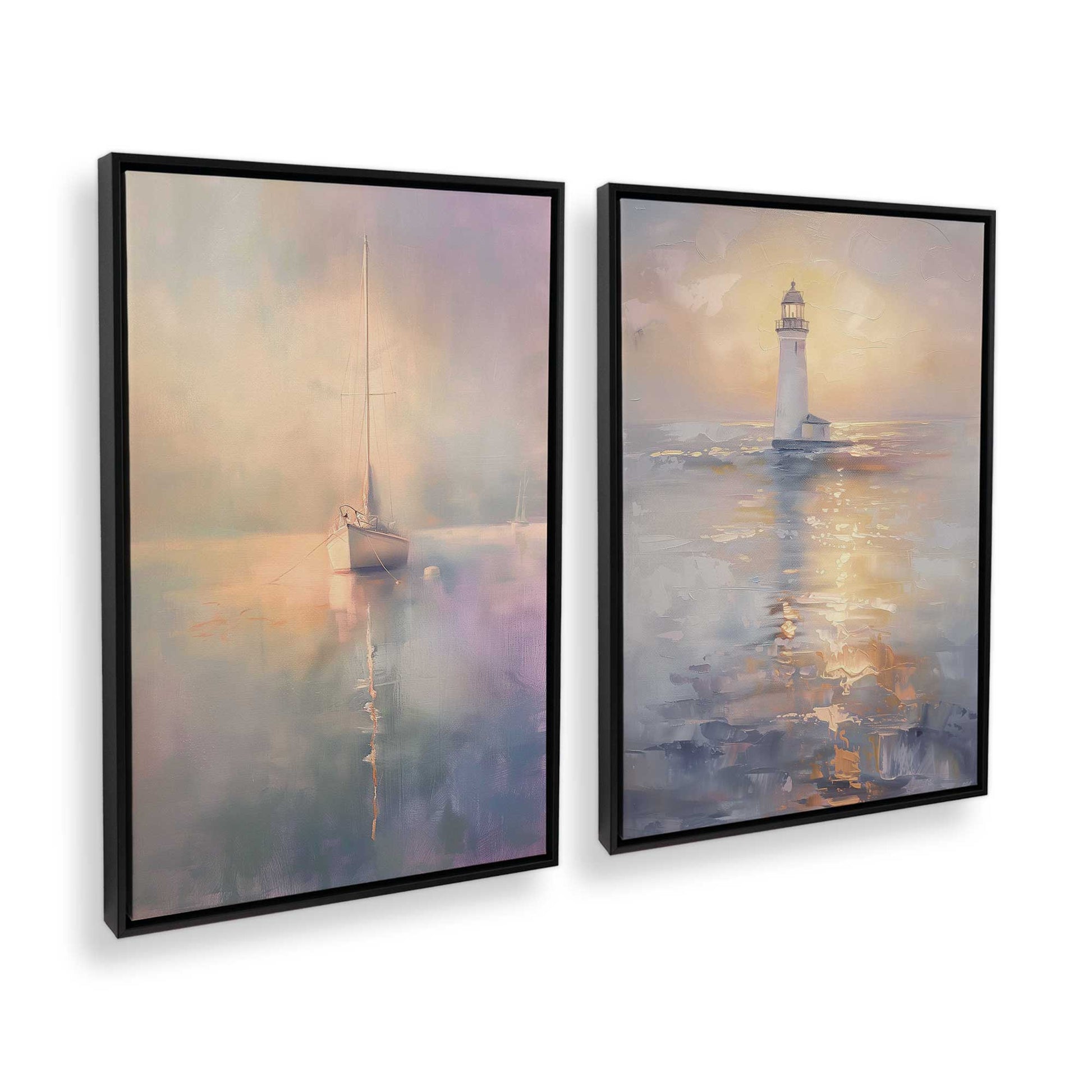 [Color:Satin Black], Picture of art in a Satin Black frame at an angle