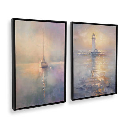 [Color:Satin Black], Picture of art in a Satin Black frame at an angle
