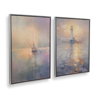 [Color:Polished Chrome], Picture of art in a Polished Chrome frame at an angle