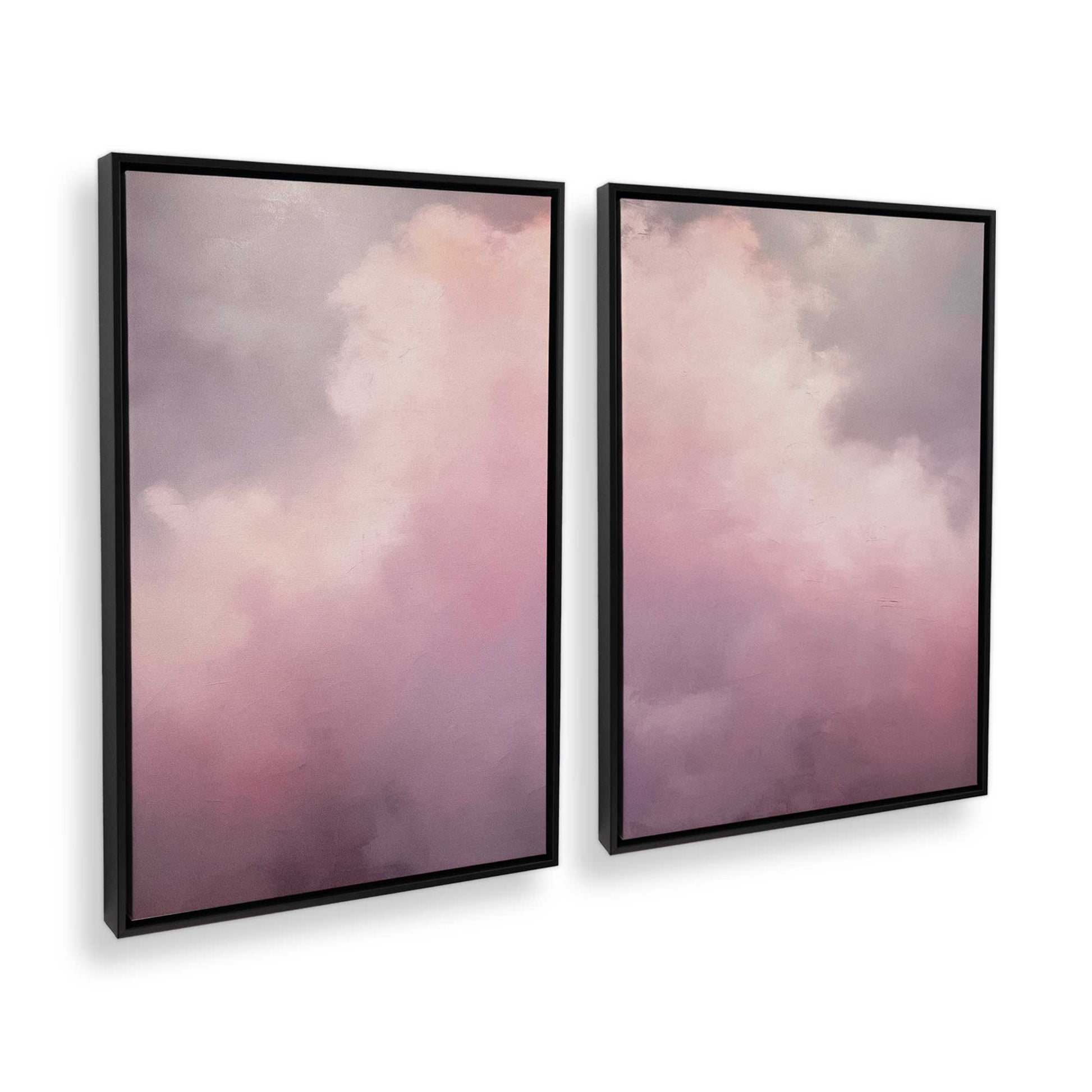 [Color:Satin Black], Picture of art in a Satin Black frame at an angle