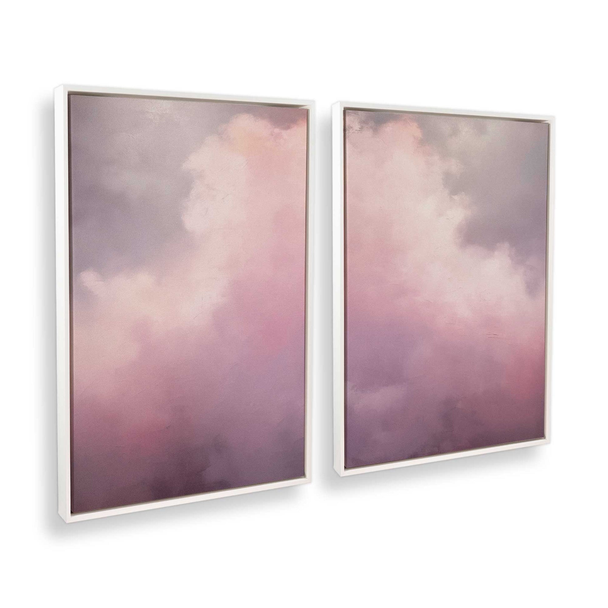 [Color:Opaque White], Picture of art in a White frame at an angle