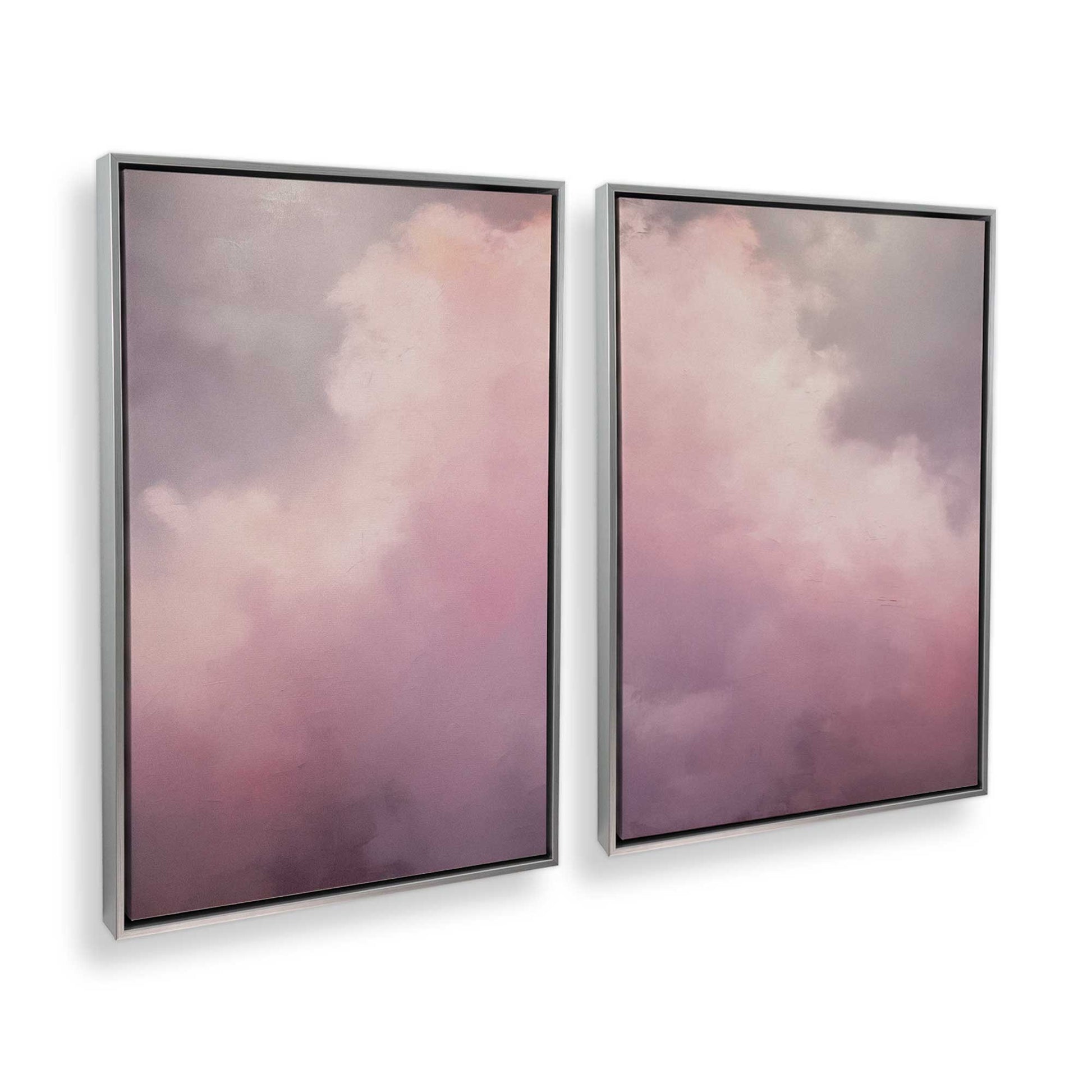 [Color:Polished Chrome], Picture of art in a Polished Chrome frame at an angle