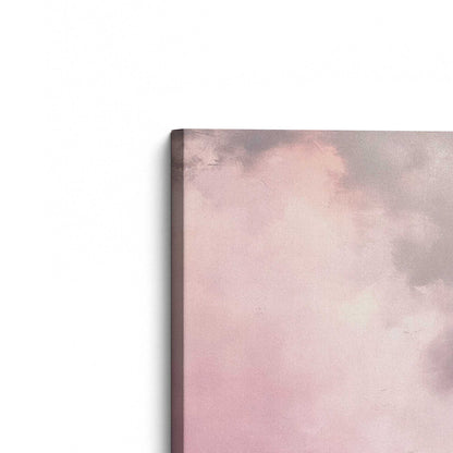 Soft Pink Clouds Canvas Print, Set of 2