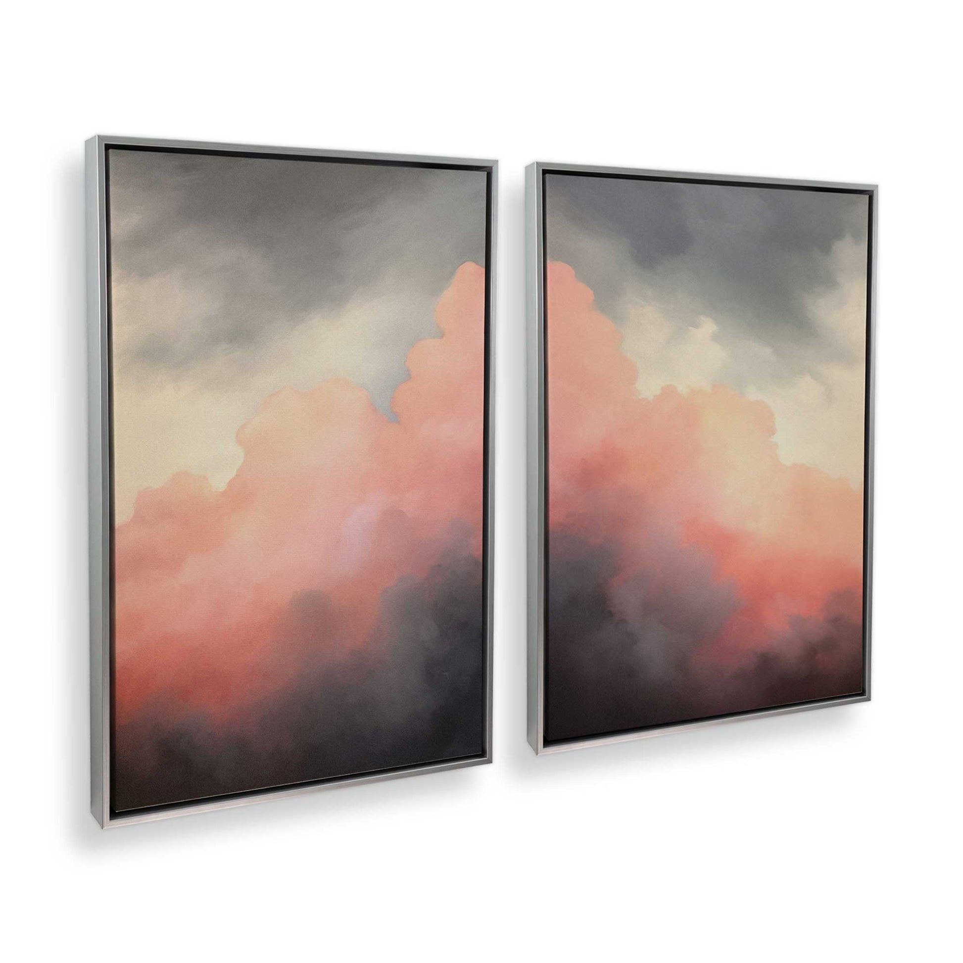 [Color:Polished Chrome], Picture of art in a Polished Chrome frame at an angle