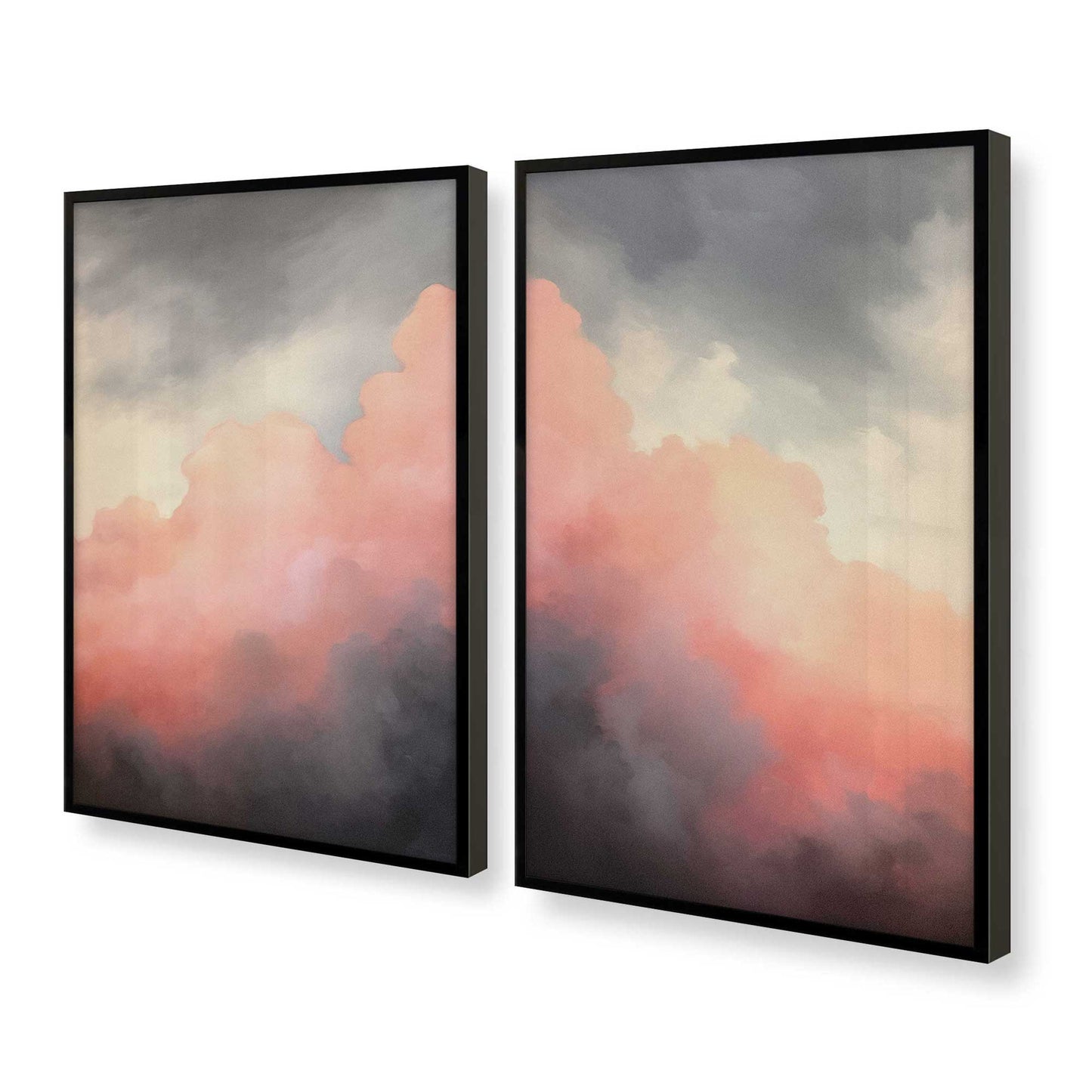 [Color:Satin Black] Picture of art in a Satin Black frame at an angle