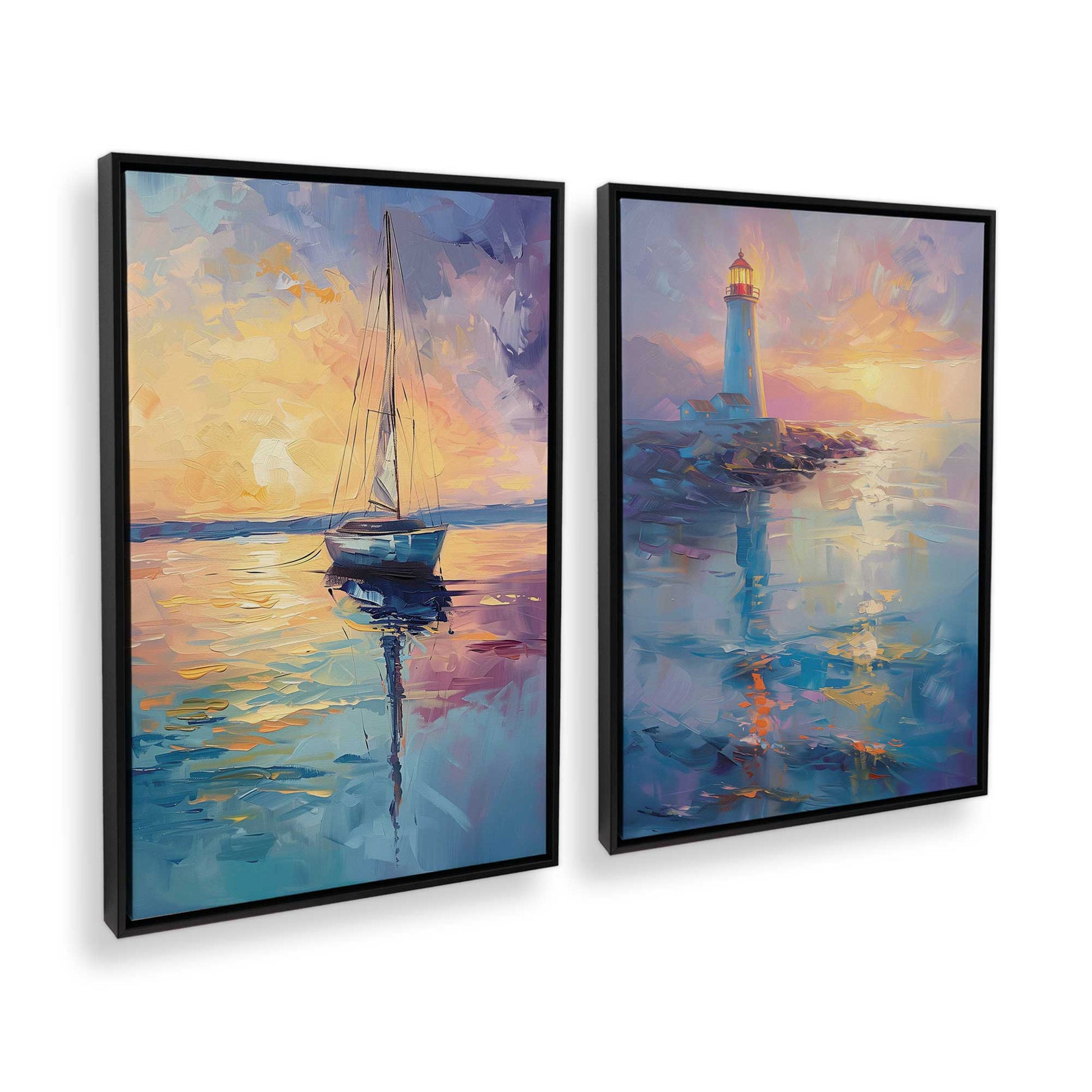 [Color:Satin Black], Picture of art in a Satin Black frame at an angle