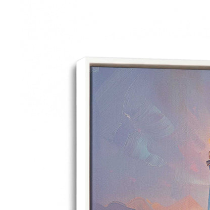 Bright Sunset Sail Canvas Print, Set of 2