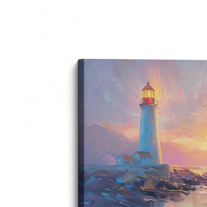 Bright Sunset Sail Canvas Print, Set of 2