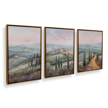 [Color:Polished Gold], Picture of art in a Polished Gold frame at an angle