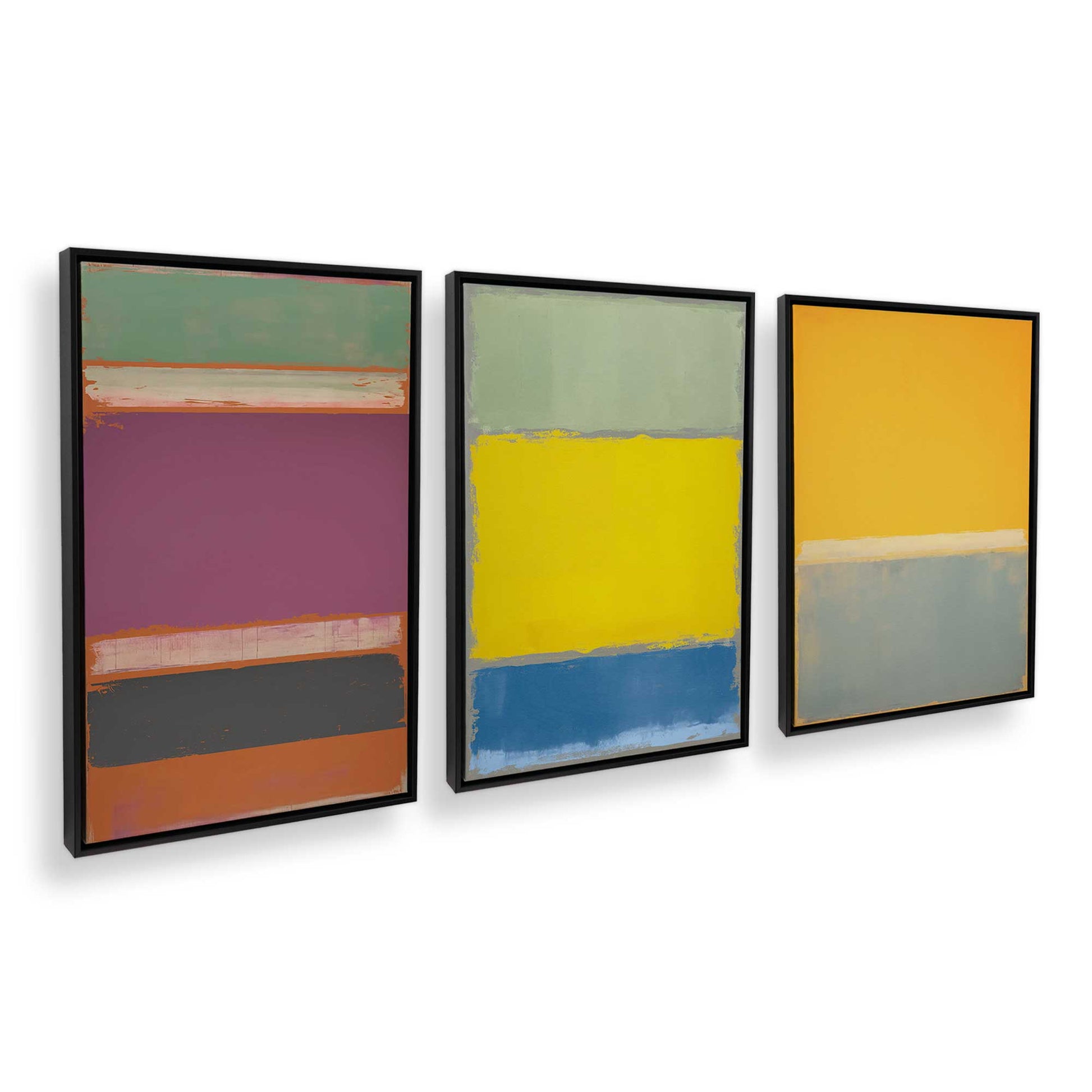 [Color:Satin Black], Picture of art in a Satin Black frame at an angle