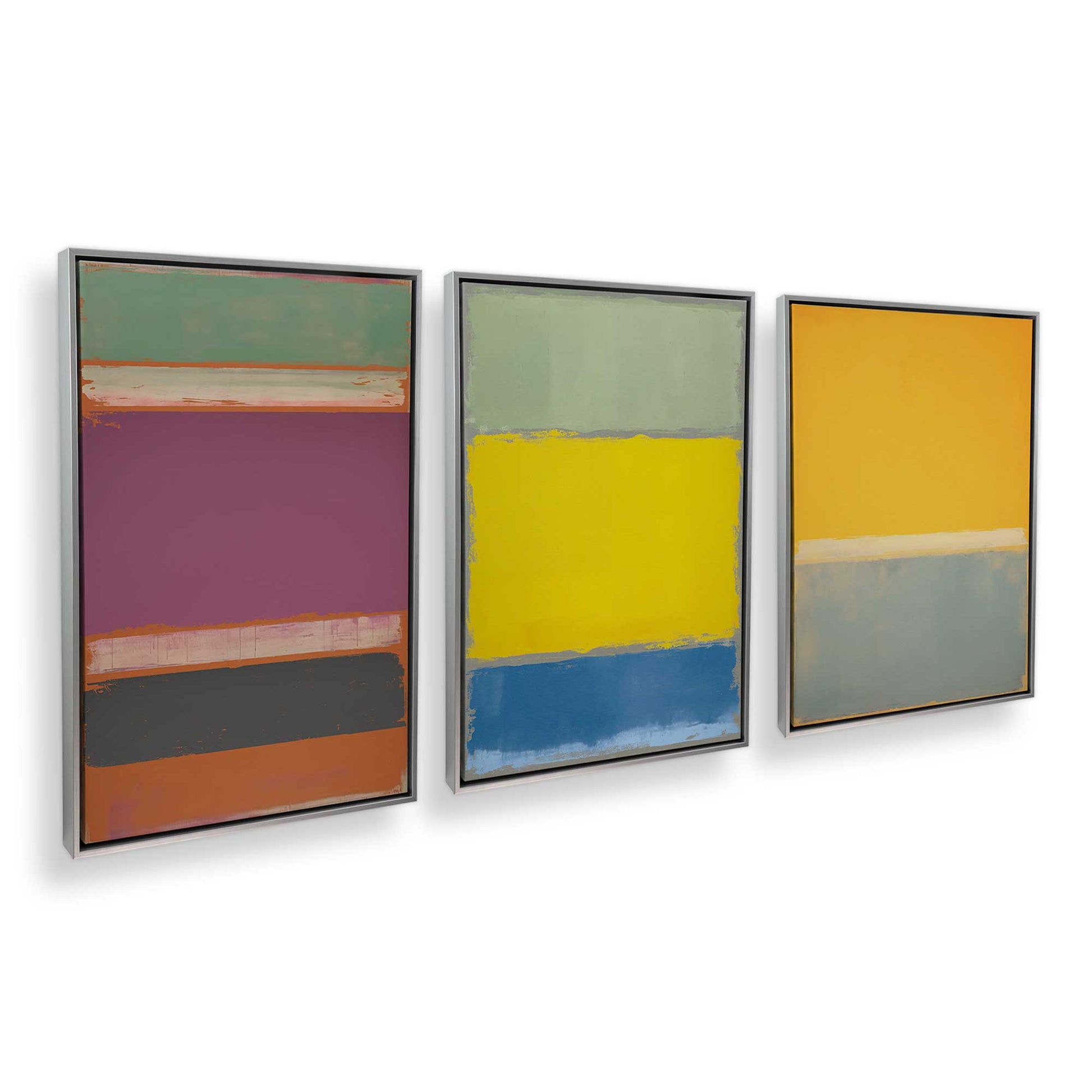 [Color:Polished Chrome], Picture of art in a Polished Chrome frame at an angle