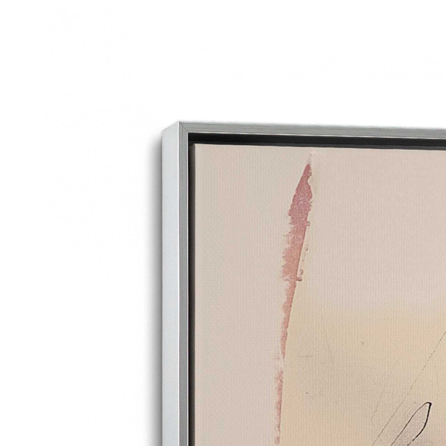 Pink and Orange Pulse Canvas Print, Set of 2