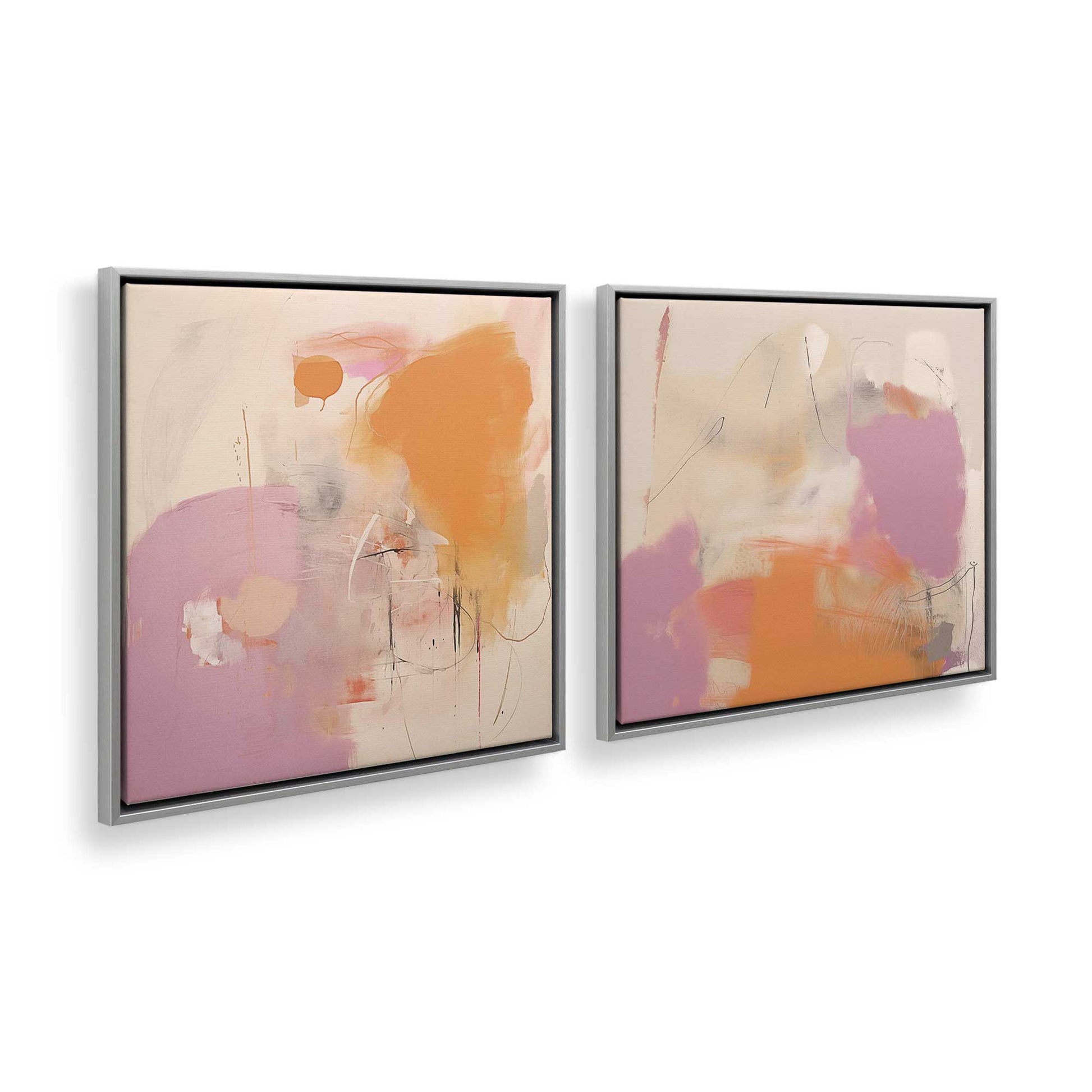 [Color:Polished Chrome], Picture of art in a Polished Chrome frame at an angle