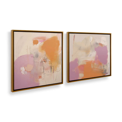 [Color:Polished Gold], Picture of art in a Polished Gold frame at an angle