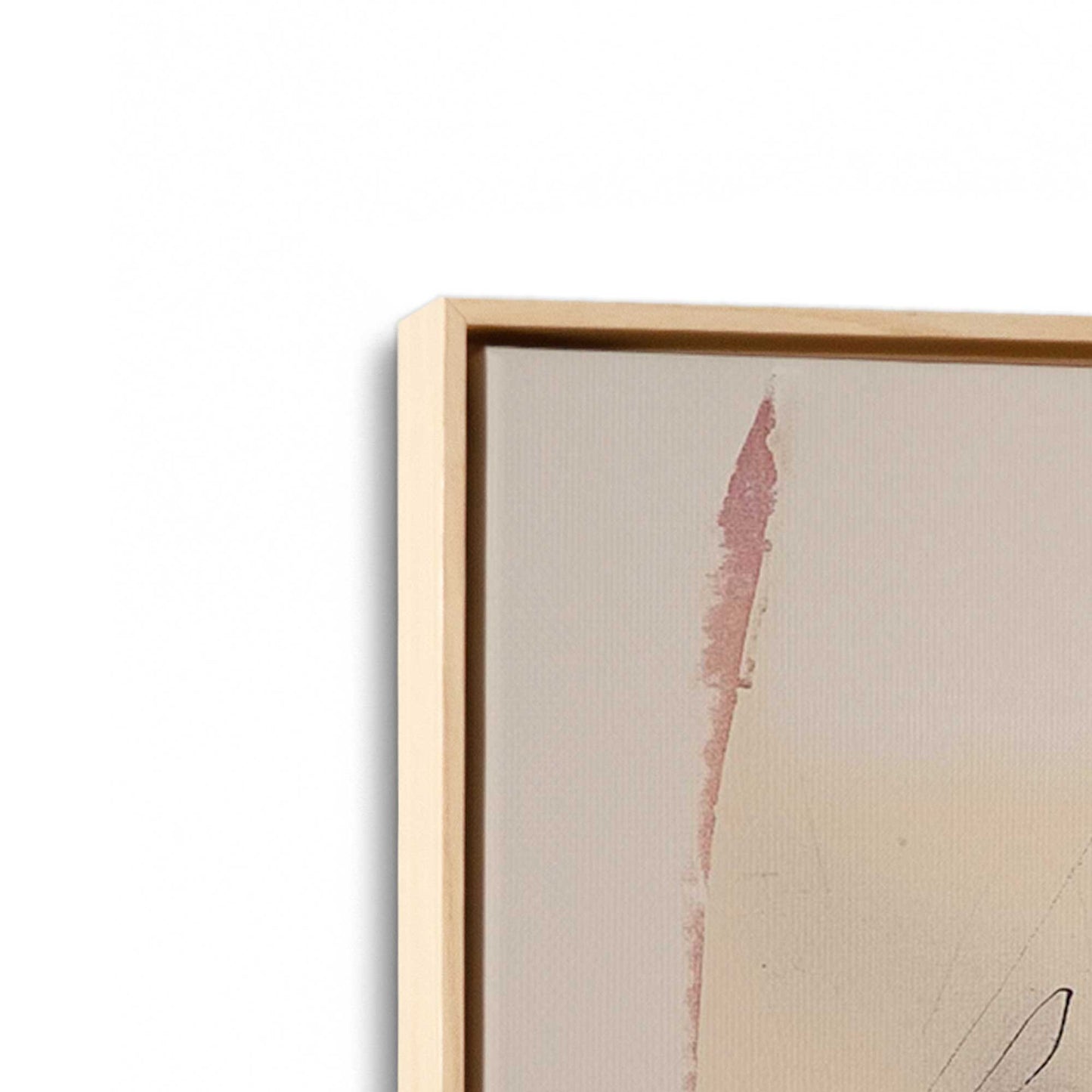 Pink and Orange Pulse Canvas Print, Set of 2