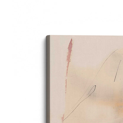 Pink and Orange Pulse Canvas Print, Set of 2