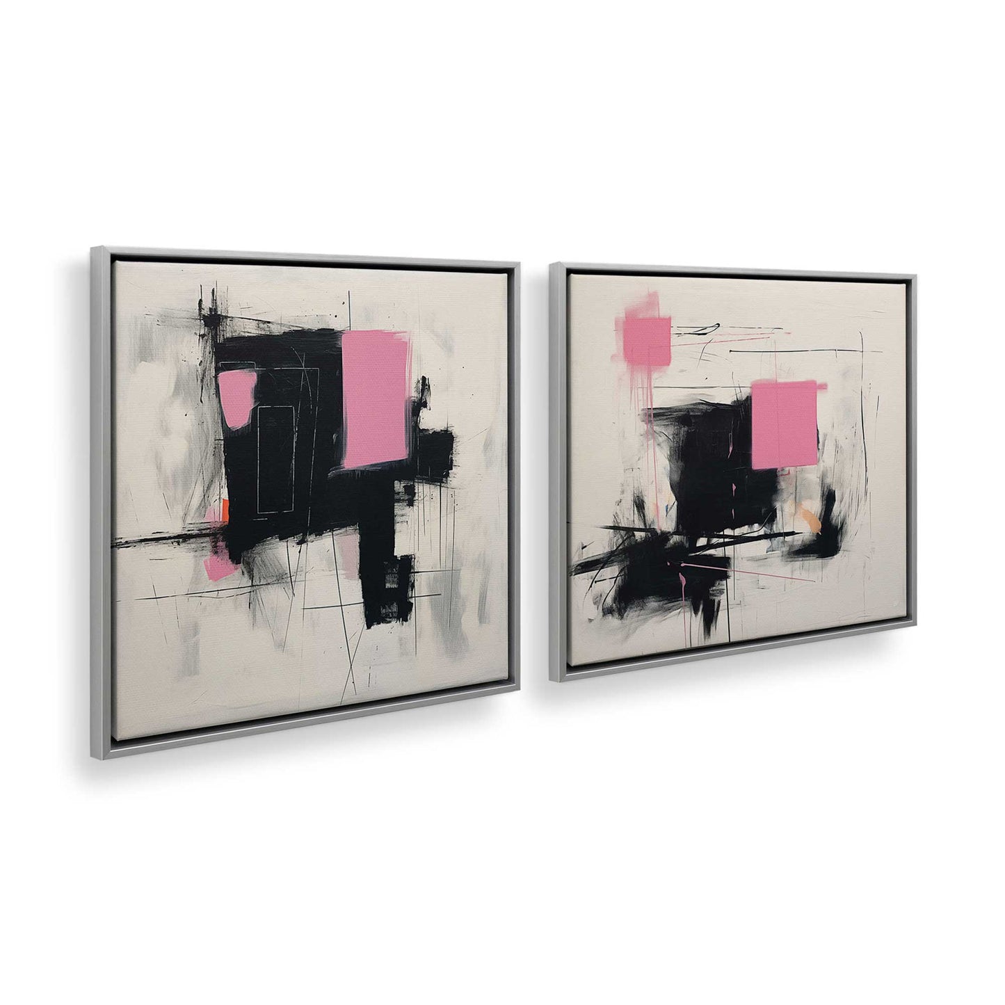 [Color:Polished Chrome], Picture of art in a Polished Chrome frame at an angle