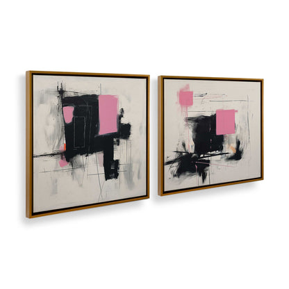 [Color:Polished Gold], Picture of art in a Polished Gold frame at an angle