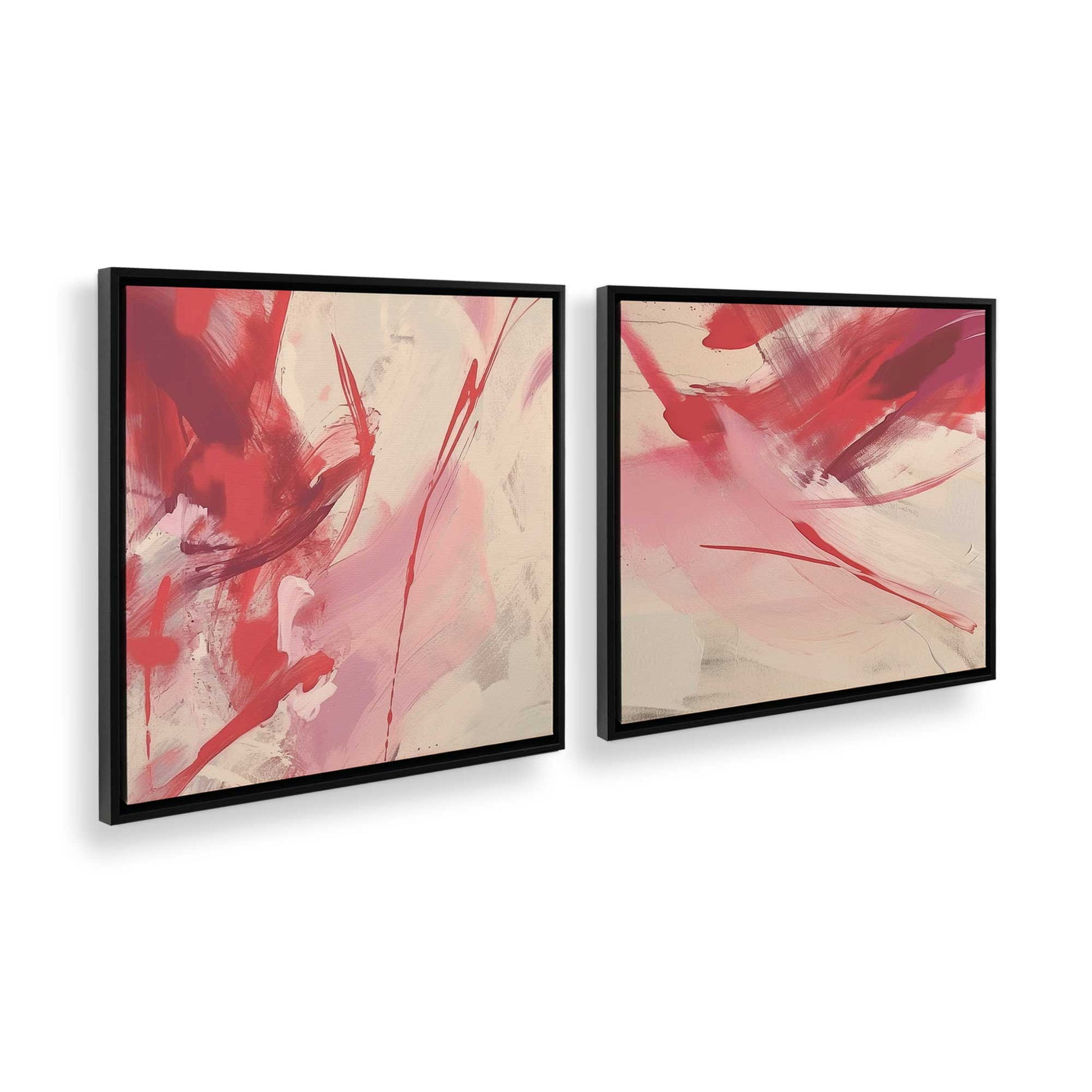 [Color:Satin Black], Picture of art in a Satin Black frame at an angle