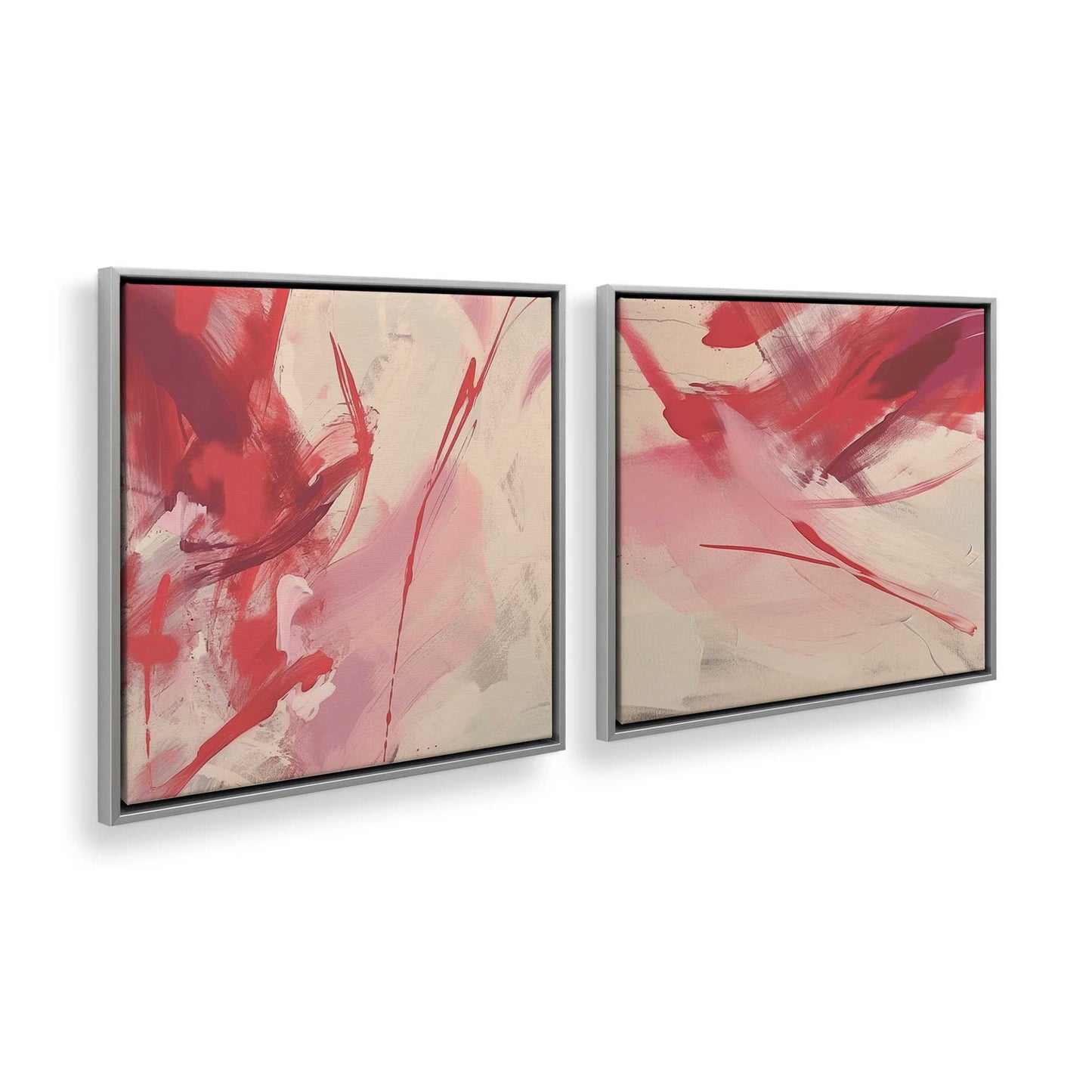 [Color:Polished Chrome], Picture of art in a Polished Chrome frame at an angle