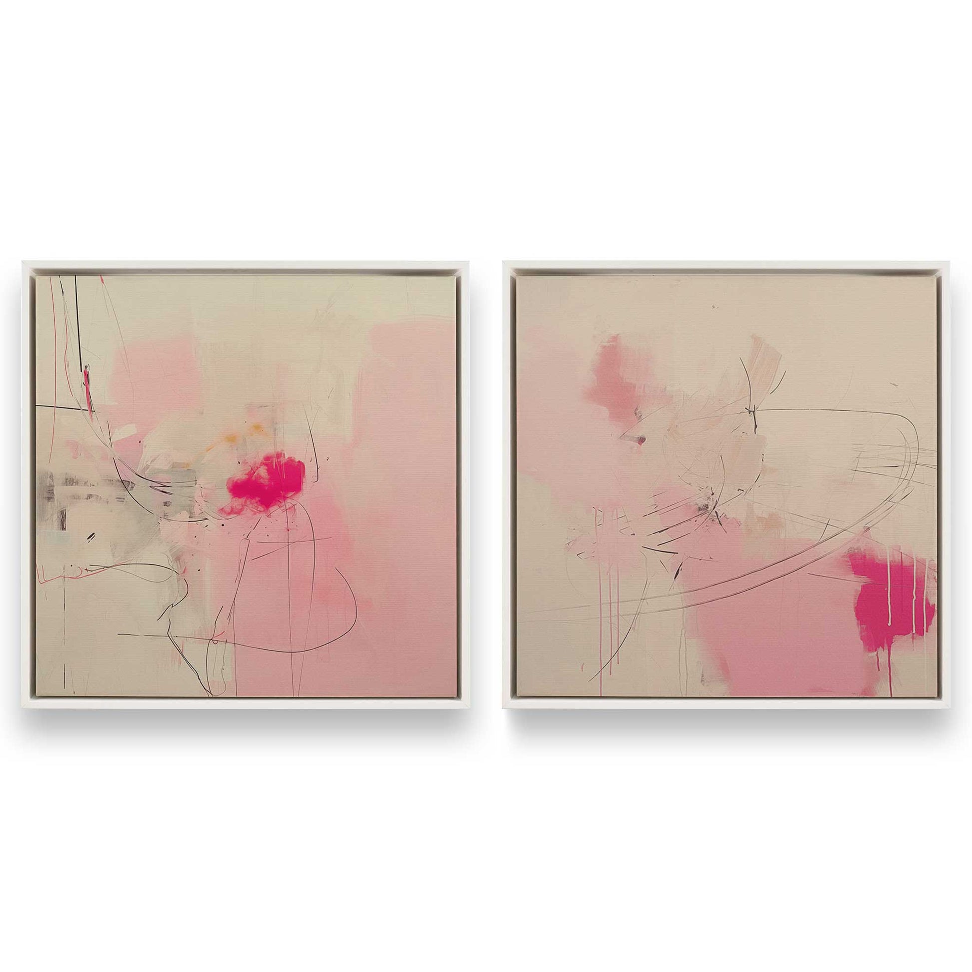 [Color:Opaque White], Picture of art in a White frame
