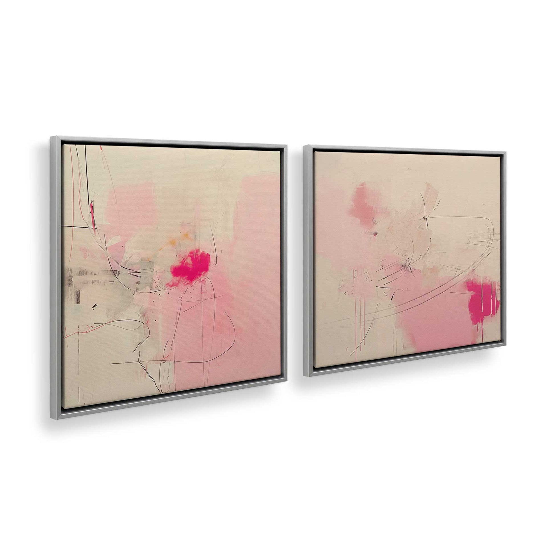 [Color:Polished Chrome], Picture of art in a Polished Chrome frame at an angle