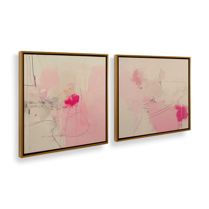 [Color:Polished Gold], Picture of art in a Polished Gold frame at an angle