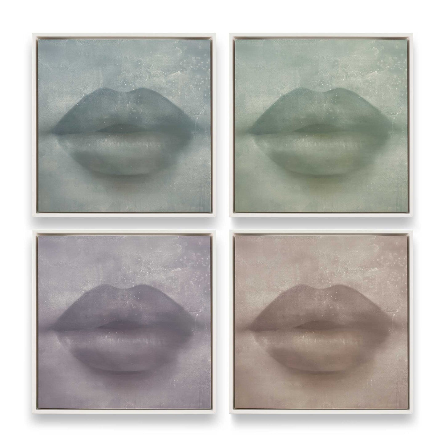 [Color:Opaque White], Picture of art in a White frame