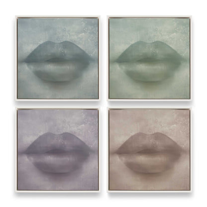 [Color:Opaque White], Picture of art in a White frame