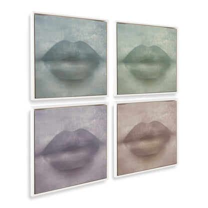 [Color:Opaque White], Picture of art in a White frame at an angle
