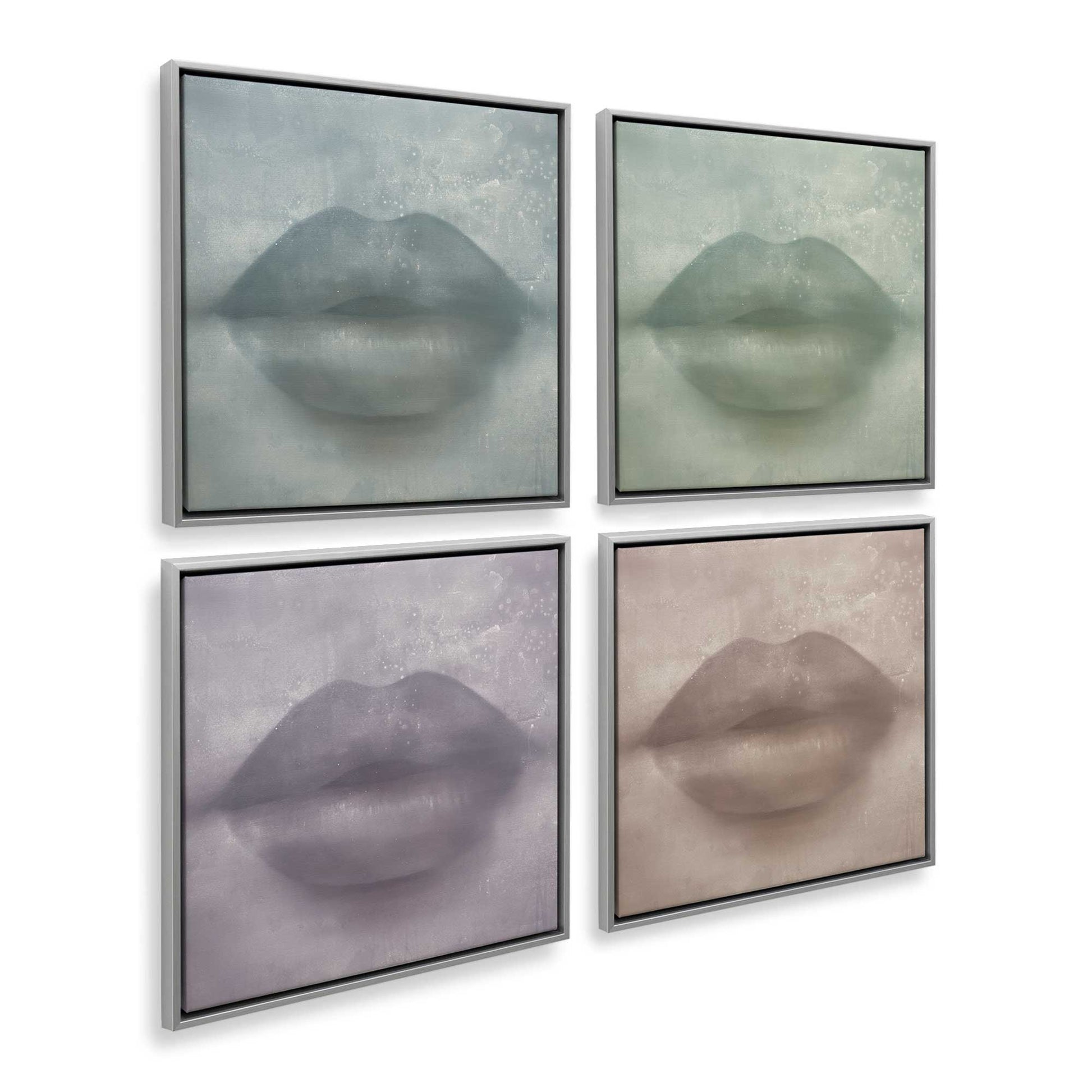 [Color:Polished Chrome], Picture of art in a Polished Chrome frame at an angle