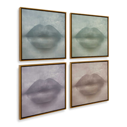 [Color:Polished Gold], Picture of art in a Polished Gold frame at an angle