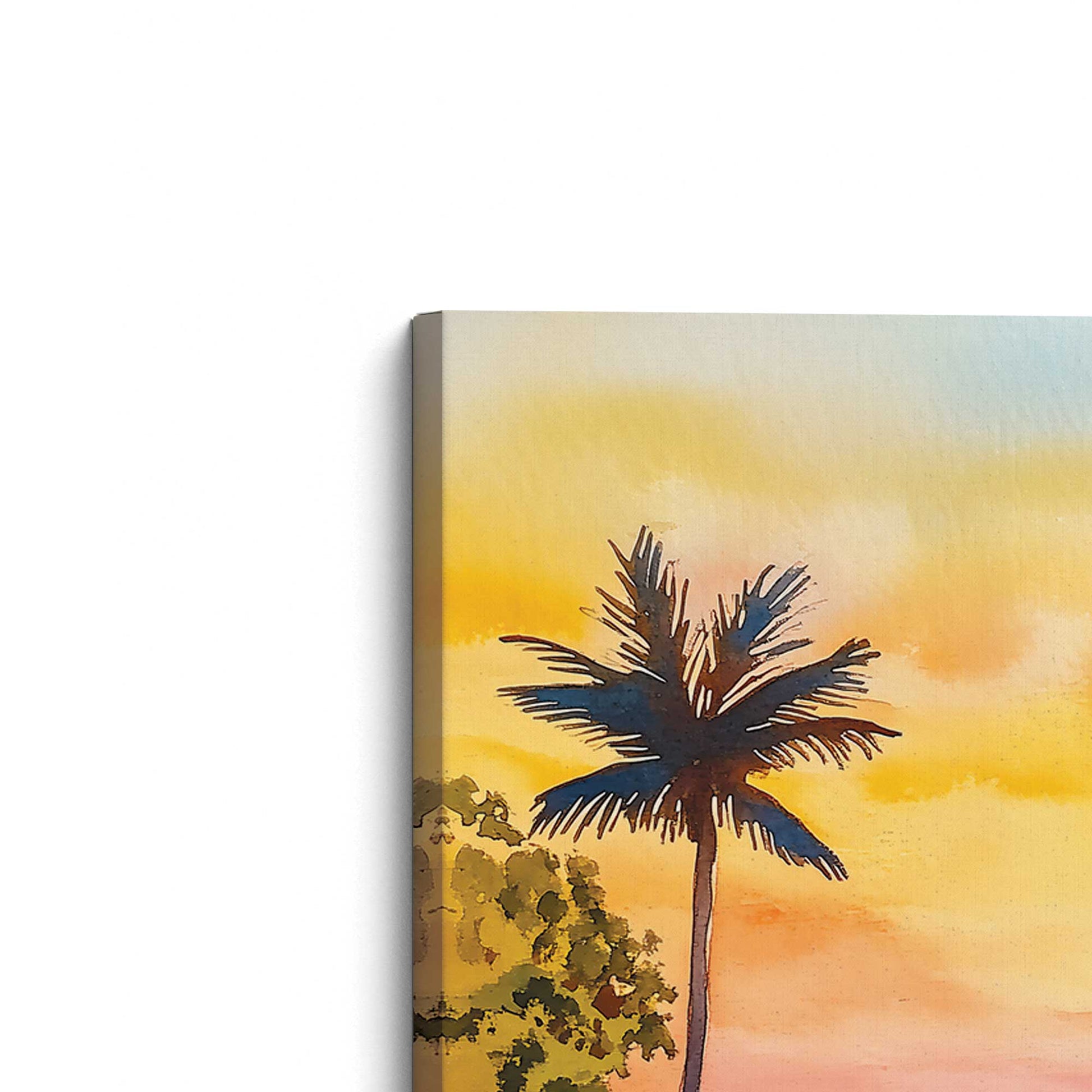 [Color:Stretched Canvas], Picture of the corner of the art