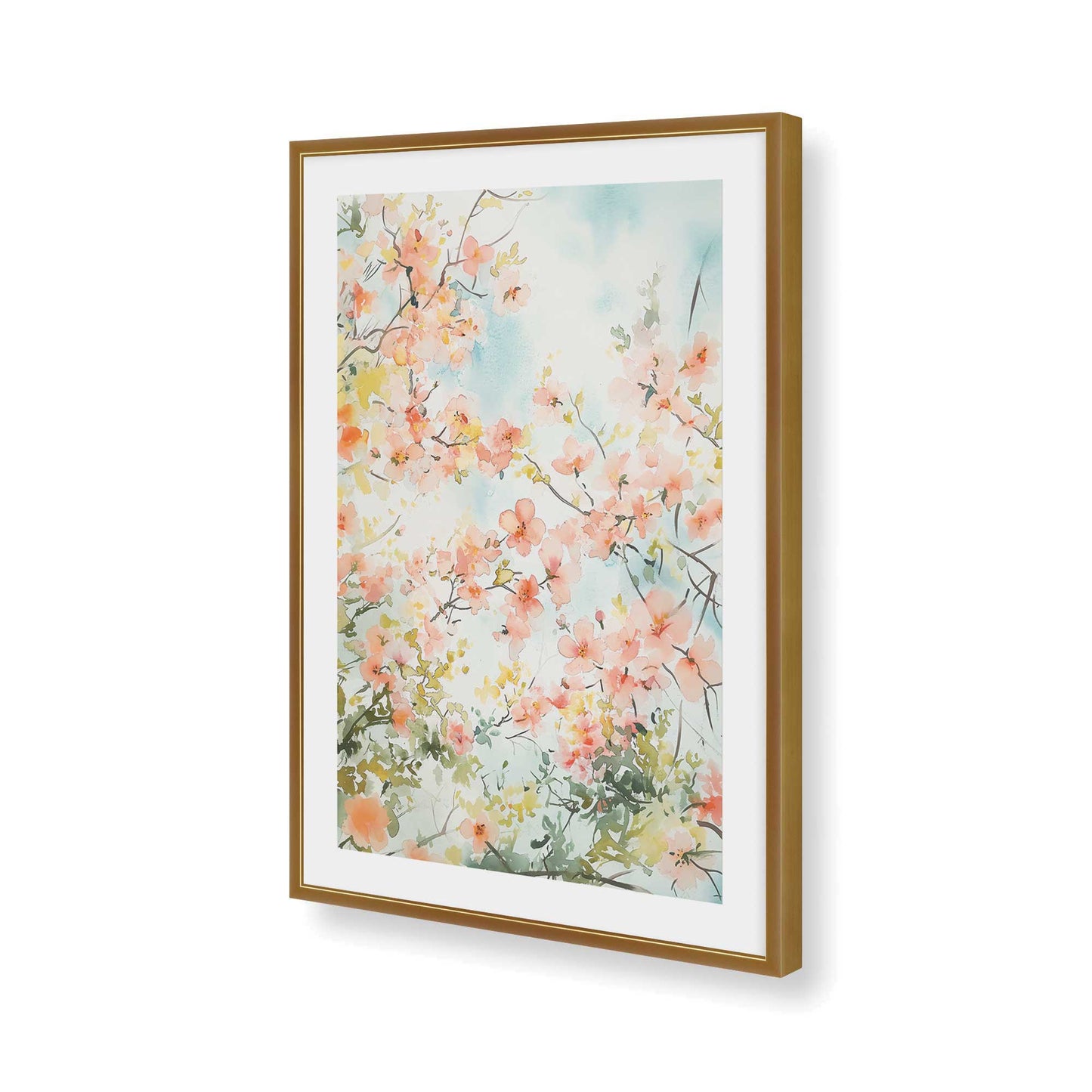 [Color:Polished Gold], Picture of art in a Polished Gold frame of the corner
