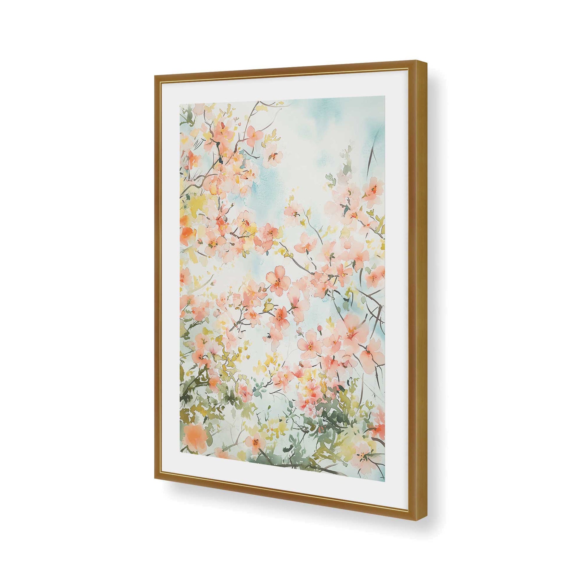 [Color:Polished Gold], Picture of art in a Polished Gold frame of the corner