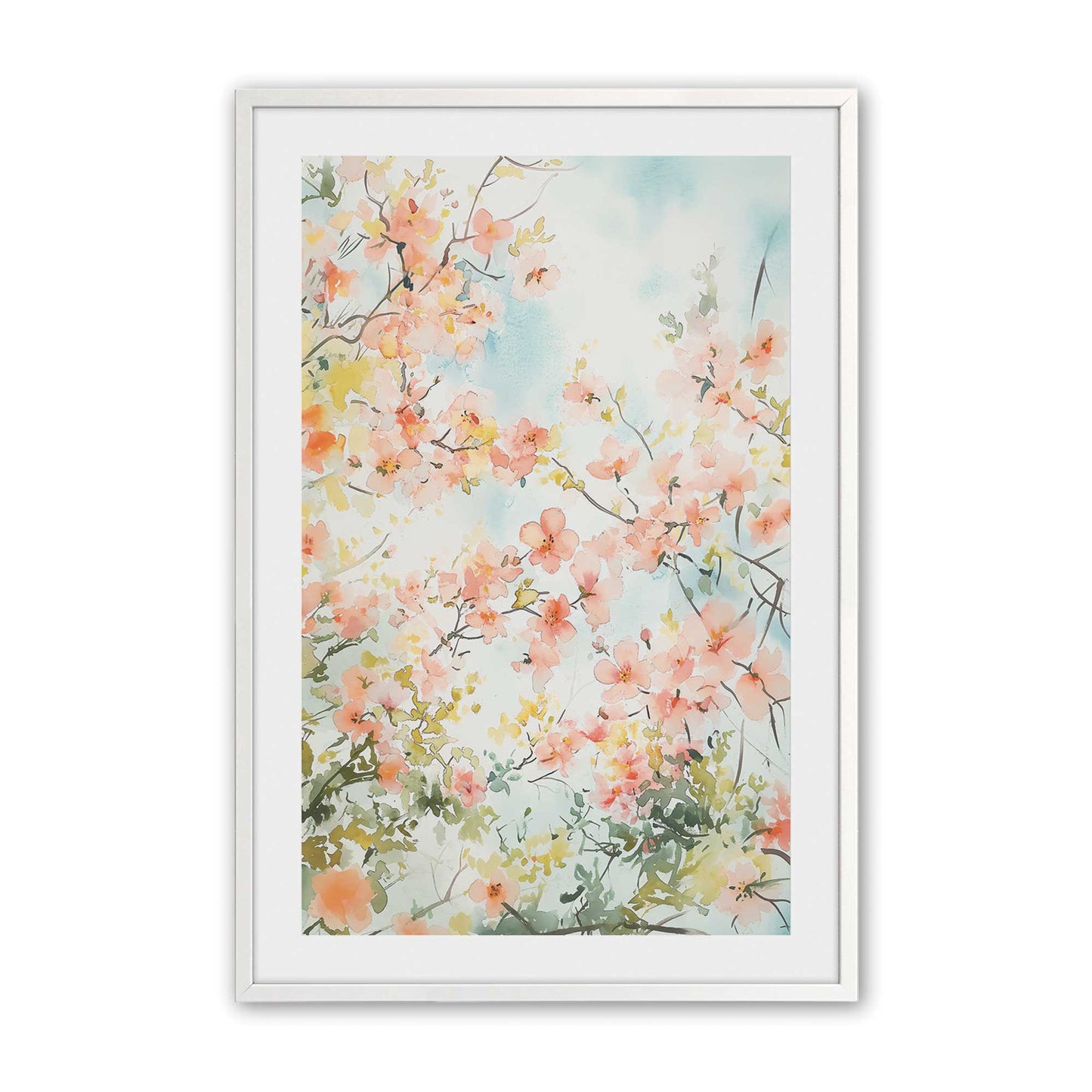 [Color:Opaque White], Picture of art in a Opaque White frame