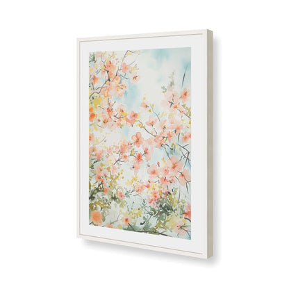 [Color:Opaque White], Picture of art in a Opaque White frame of the corner