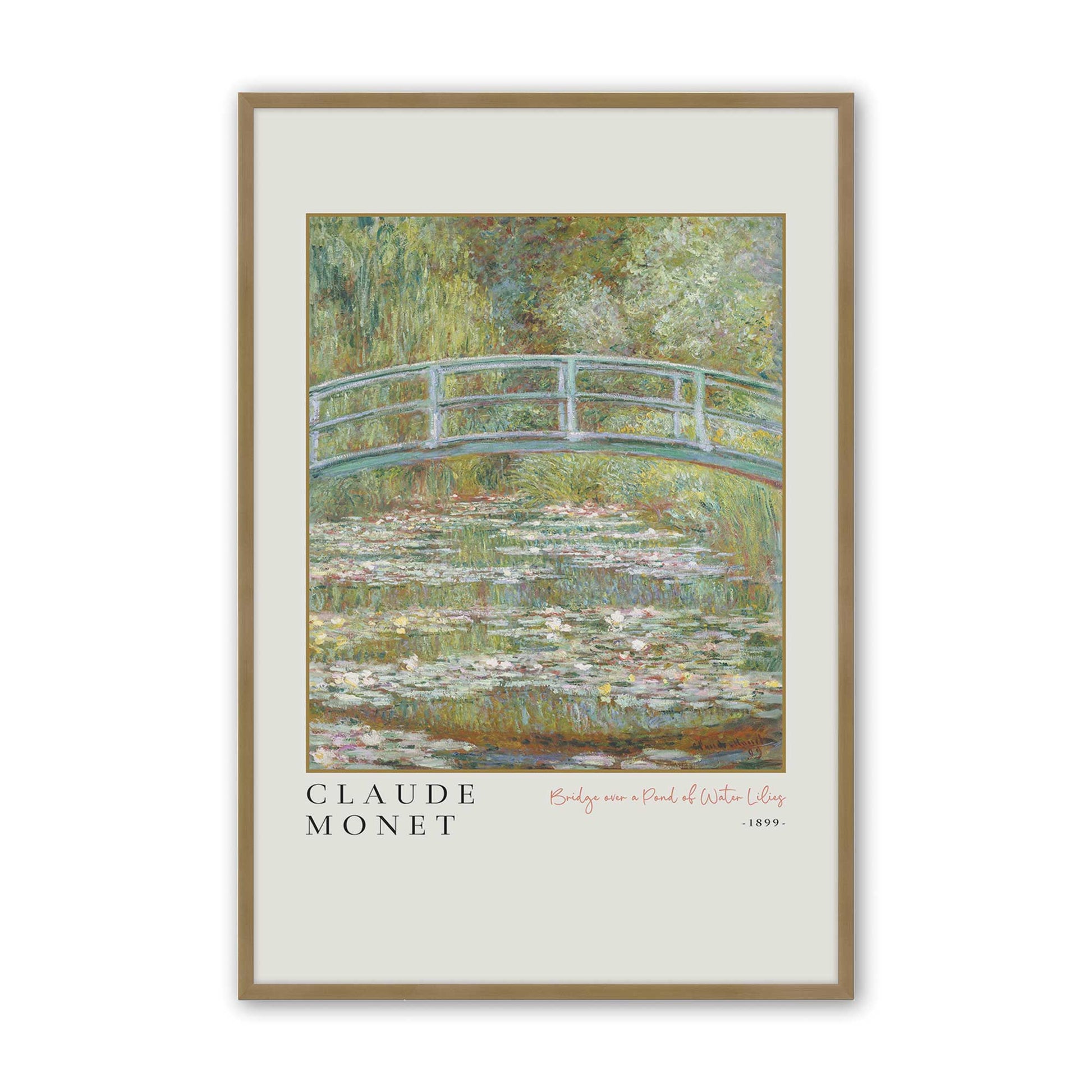 [Color:Brushed Gold], Picture of art in a Brushed Gold frame
