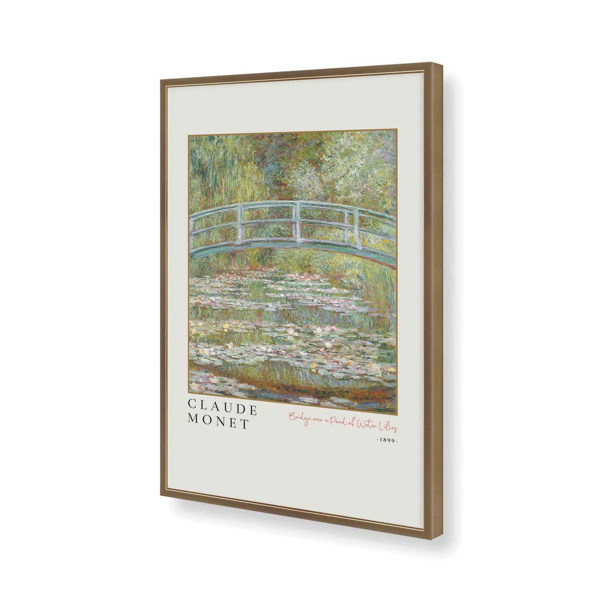[Color:Brushed Gold], Picture of art in a Brushed Gold frame of the corner