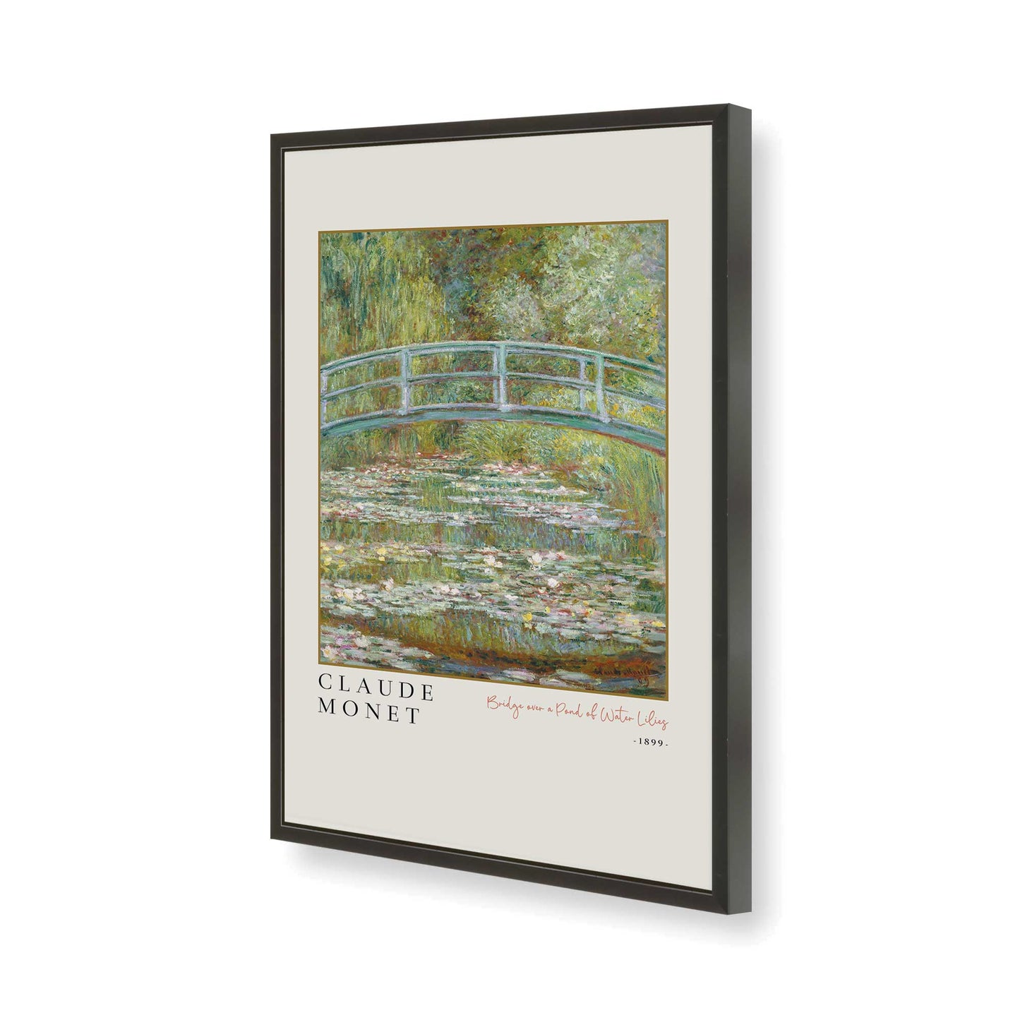 [Color:Satin Black], Picture of art in a Satin Black frame of the corner