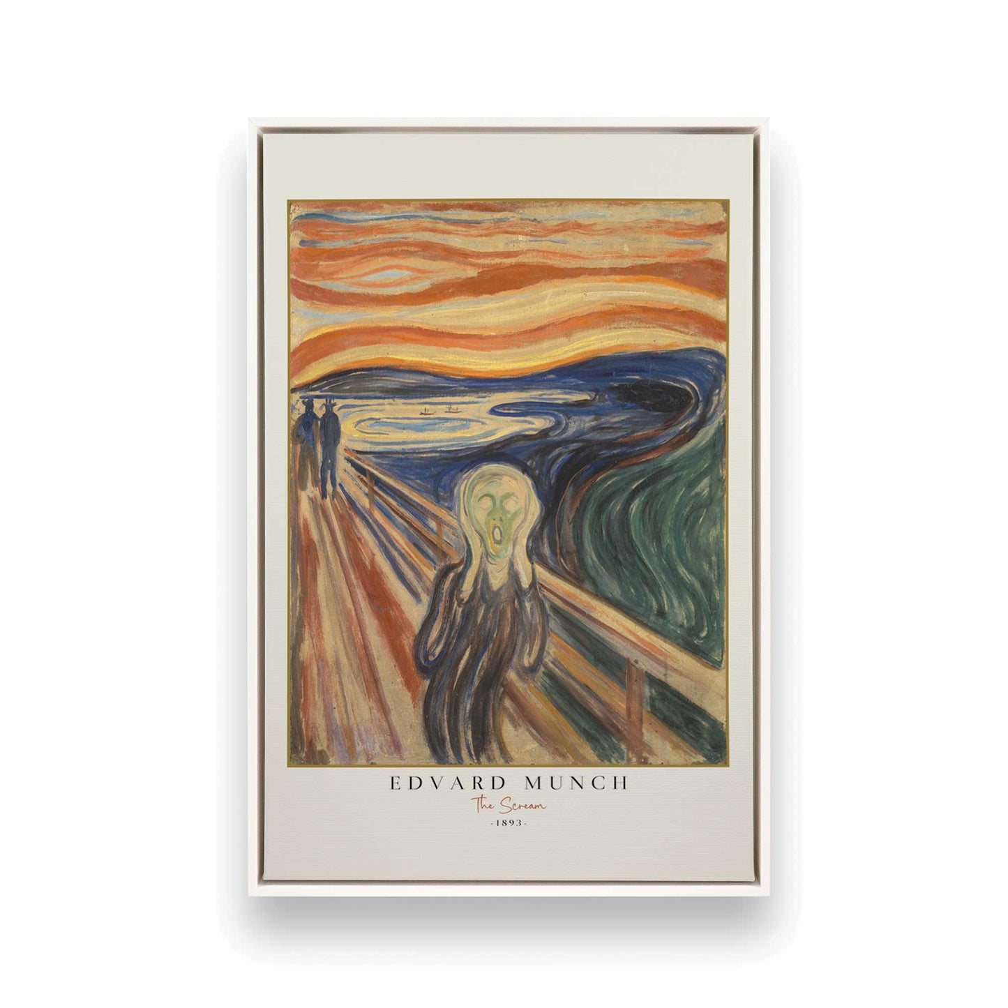 [Color:Opaque White], Picture of art in a White frame