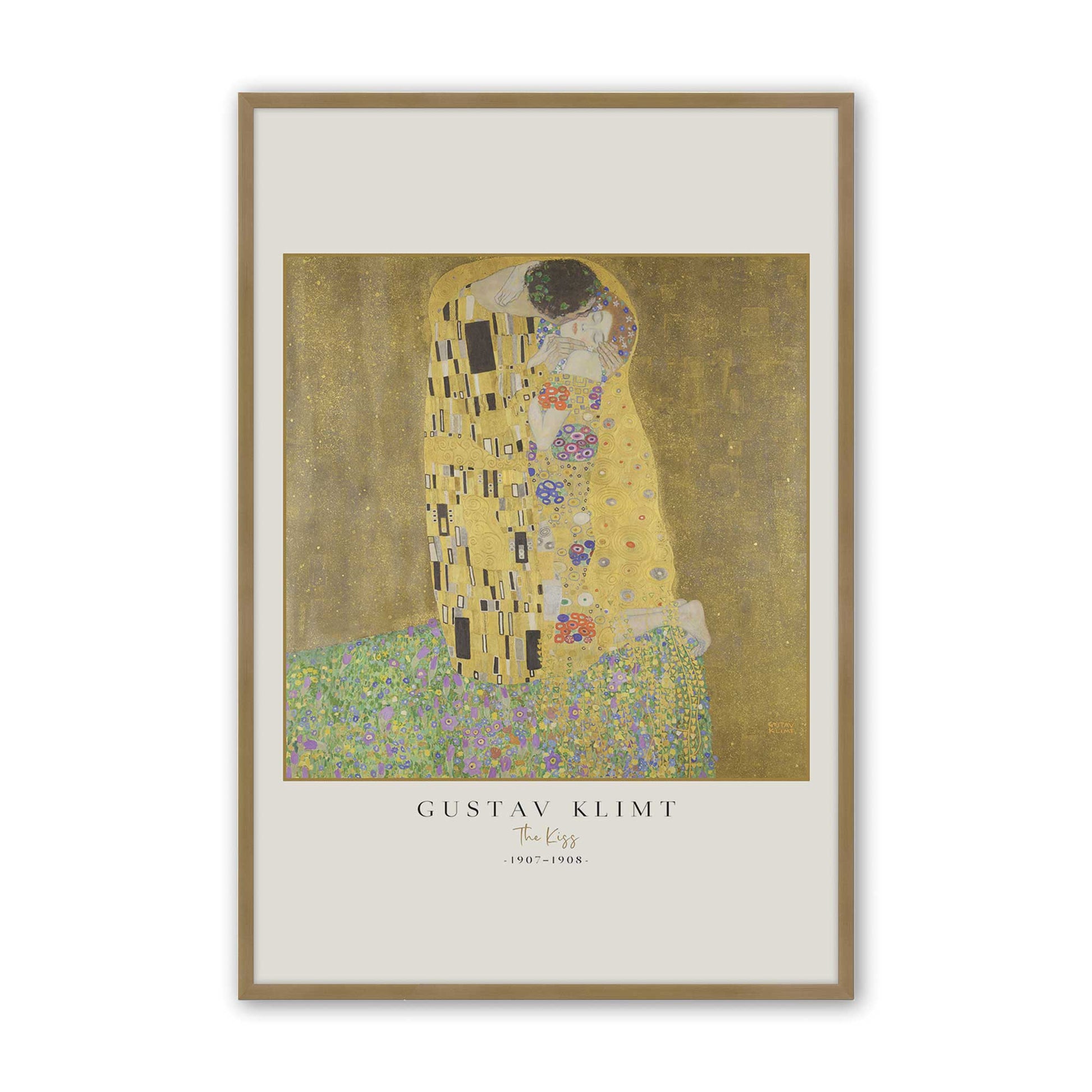 [Color:Brushed Gold], Picture of art in a Brushed Gold frame
