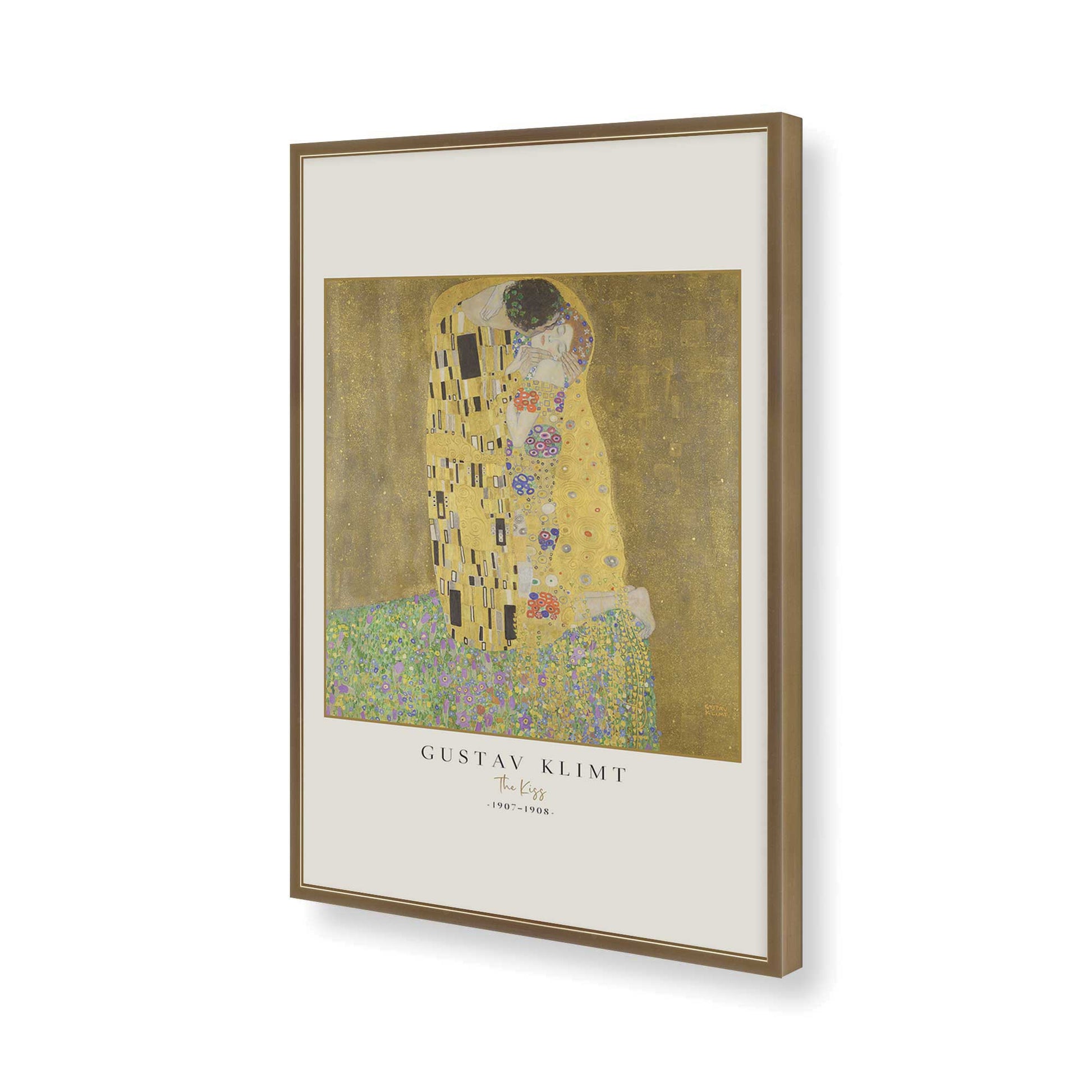 [Color:Brushed Gold], Picture of art in a Brushed Gold frame of the corner