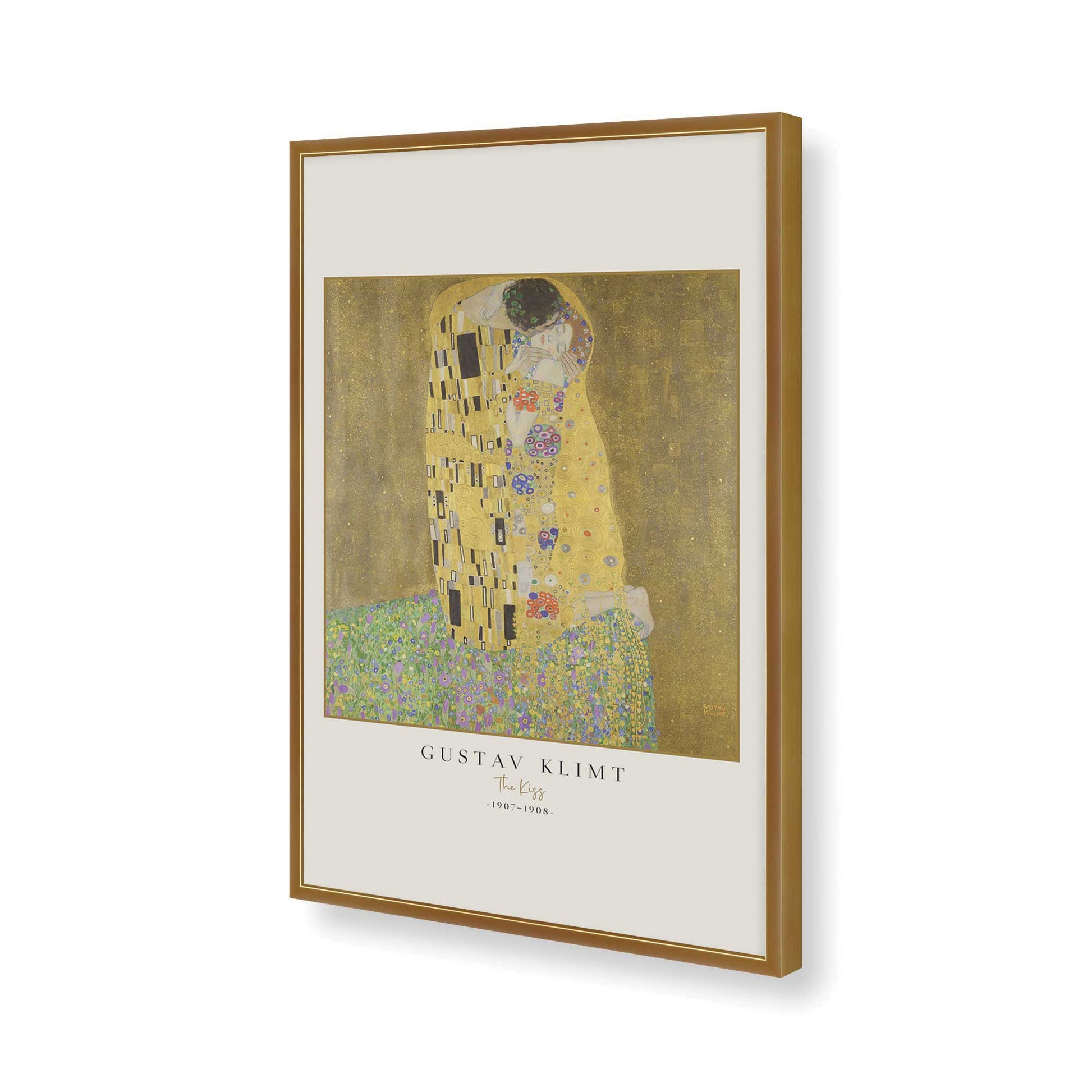 [Color:Polished Gold], Picture of art in a Polished Gold frame of the corner