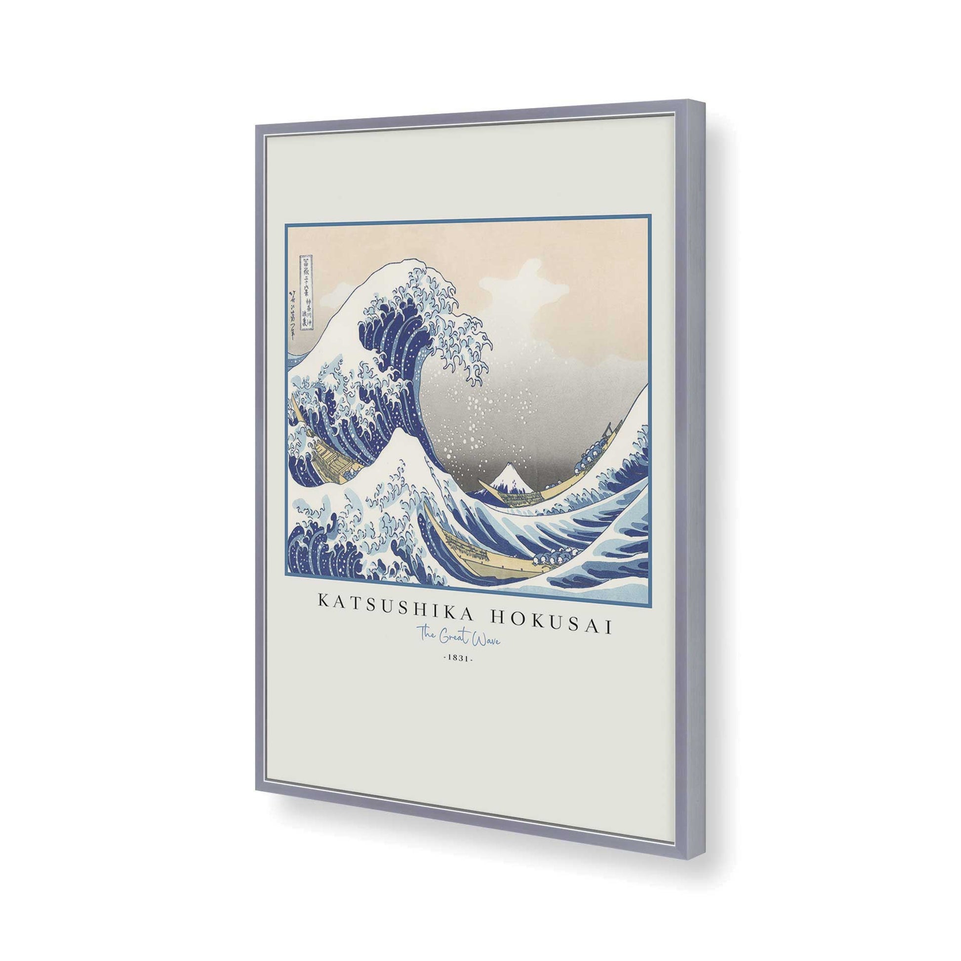 [Color:Polished Chrome], Picture of art in a Polished Chrome frame of the corner